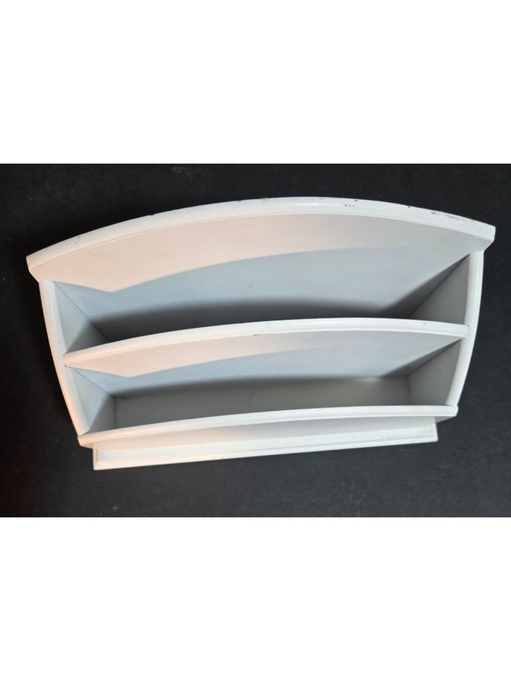 Desk Top Organizer White 10.25 Inches Long & Inches Tall and 4 Inches Wide